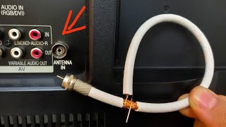 A piece of coaxial cable unlocks all TV channels  Antenna Booster [upl. by Bailie425]