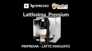 Kafe aparat DeLonghi Lattissima Premium latte makijato  priprema [upl. by Fasta]