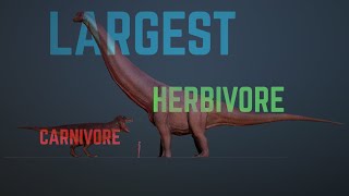 Tyrannosaurus Rex vs Argentinosaurus 3D Size Comparison [upl. by Aljan]