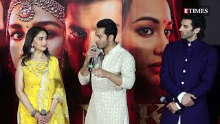 Kalank Trailer Launch  Varun Dhawan on Shah Rukh Khans reaction to the teaser [upl. by Eidoow]