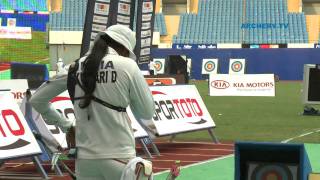 Deepika Kumari v Ki Bo Bae – recurve women gold  Shanghai 2010 Archery World Cup stage 4 [upl. by Aihsirt308]