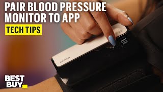 App Pairing for the Omron Evolv Wireless Upper Arm Blood Pressure Monitor – Tech Tips from Best Buy [upl. by Ettenwahs]