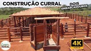 CONSTRUÇÃO CURRAL DOIS EMBARCADOUROS VÍDEO 4K DRONE [upl. by Siloum]