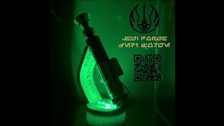 Jedi Forges 3D Printed Vertical LED Lightsaber Stand [upl. by Nylyak]