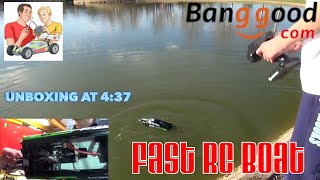 Volantex Brushless boat  V7973 run and review [upl. by Ruben]