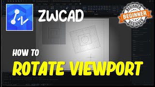 ZWCAD How To Rotate Viewport [upl. by Tsirc]