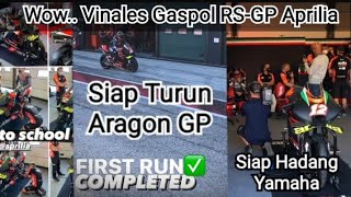 Akhirnya Vinales Uji Coba RS GP Aprilia  Langsung Gas Pol Dan Siap Turun Di MotoGP Aragon 2021 [upl. by Elihu]