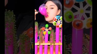 ASMR Drinking Colorful Beverages  Shorts asmr drinking drinksound asmrdrinking [upl. by Ahtreb]