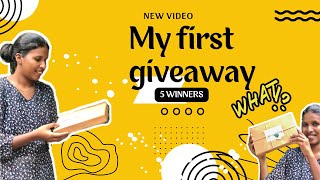 MY FIRST GIVEAWAY  XMAS GIVEAWAY  GIFTS FOR 5 WINNERS  MALAYALAM malayalam giveaway christmas [upl. by Cnahc]