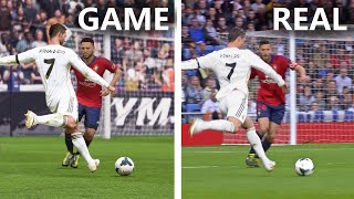 Cristiano Ronaldos insane long shot goals  EAFCFIFA [upl. by Vallie]