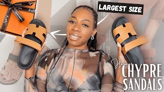 HERMES CHYPRE SANDAL UNBOXING amp FIRST IMPRESSIONS  SIZING TIPS amp TRY ON  WORTH IT [upl. by Lena]