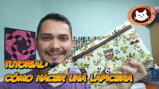 Como hacer estuche o cartera para Lápices cartuchera paso a paso [upl. by Lebasi]