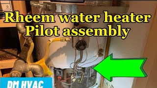 Rheem water heater pilot assembly replacement [upl. by Demy]