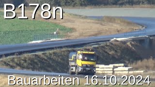 B178n Bauarbeiten 20241016 Oberseifersdorf  Oderwitz [upl. by Greenfield]