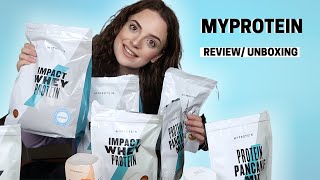 My Protein EERLIJKE Review amp unboxing  Pancake mix eiwitshakes amp flavour drops [upl. by Aitnwahs437]