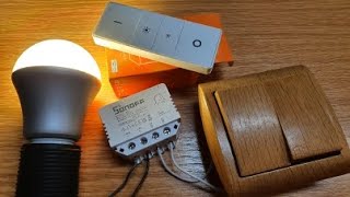 Sonoff ZBMINIL without Neutral amp PHILIPS Hue BridgeSwitch [upl. by Zarihs]