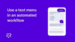 Use a Text Menu in an Automated Workflow [upl. by Anazus]