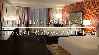 Ballys Las Vegas Resort Room Tour 2 Queens [upl. by Strepphon]