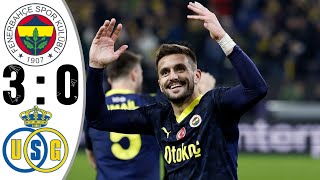 Fenerbahçe  USG 30 HIGHLIGHTS  fenerbahçe vs union saint gilloise 2024 [upl. by Sorrows]