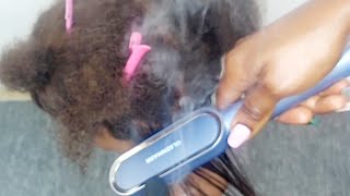 ASMR Satisfying Hair Straightening [upl. by Aima]