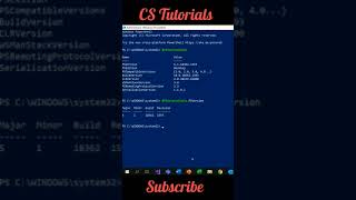 How to find out the installed PowerShell version in windows  shorts  CSTutorials [upl. by Hamirak215]