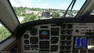 MSFS Blacksquare Kingair 350i Landing Ocean Reef [upl. by Ynar]