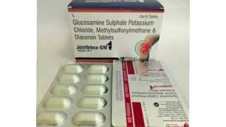 Jointbless GM Tablets Glucosamine Sulphate Potassium Chloride Methylsulfonylmethane amp Diacerein [upl. by Lyrac]