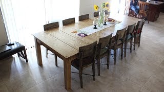 Making a 10 x 4 Solid Ash Dining Table [upl. by Neumark]