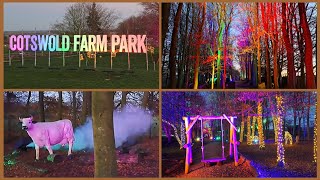 Cotswold Farm Park Christmas Light Trail warning contains flashing lights [upl. by Adym]