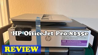 HP OfficeJet Pro 8135e Wireless AllinOne Color Inkjet Printer  review before buying [upl. by Enelaehs]