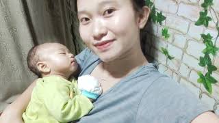 Done breastfeeding my two months old baby 🍼🍼🍼babysleeping breastfeedingjourney [upl. by Emor834]