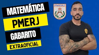 PMERJ  Matemática  Gabarito Extraoficial [upl. by Enitsyrk]