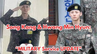 Song Kang amp Hwang Min Hyun SPOTTED in new photos from the military training center [upl. by Alisun171]