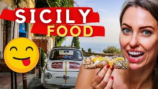 BEST FOOD IN SICILY ITALY What to Eat in Sicily Catania Taormina  Traditional Sicilian Food [upl. by Sile506]