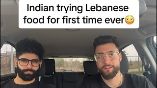 Indian trying Lebanese food for first time ever [upl. by Arva]