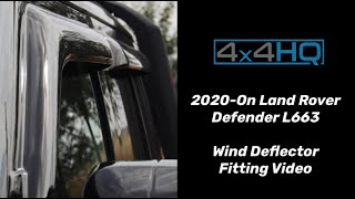 Land Rover Defender L663 Wind Deflector Fitting Video  4x4HQ [upl. by Aurelie]