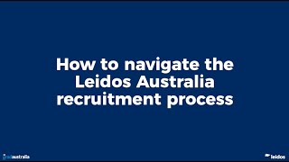 Leidos Live QampA  How to navigate the Leidos Australia recruitment process [upl. by Eniretak]