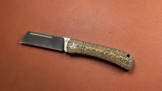 QSP Hedgehog Slipjoint in Golden Carbon Fibre [upl. by Eesdnil704]