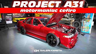 Nissan Cefiro A31 Motormaniac  RB25 Clean Engine Bay [upl. by Matthei450]