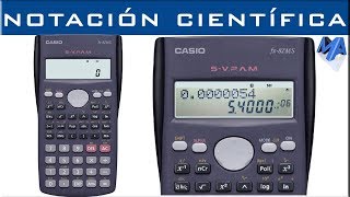 Notación científica uso correcto de la calculadora Fx 82 95 570 MS y similares [upl. by Lennahc]