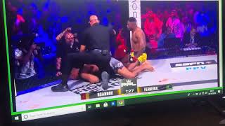 Francis Ngannou vs Renan Ferreira knockout win fight [upl. by Adler]