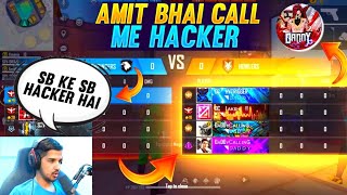 DADDYCALLING VS AMIT BHAI  RANDOM CLASH SQUAD MATCH 😱🔥 [upl. by Anaerdna]