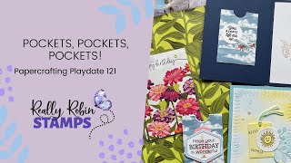 Pockets Pockets Pockets  Papercrafting Playdate 121 [upl. by Nywnorb]