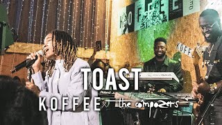 Koffee Featuring The Compozers  Toast LIVE [upl. by Oicinoid]