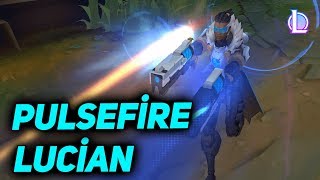 Pulsefire Lucian Kostüm Tanıtımı  League of Legends [upl. by Nert903]