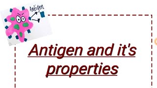 Antigen and its properties  IMMUNOLOGY  IGNOU  BSCG ignou immunology antigens antigen [upl. by Naivaj]