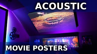 Building Acoustic Panel Movie Posters for our Home Theater  Step by Step [upl. by Yelrahs]