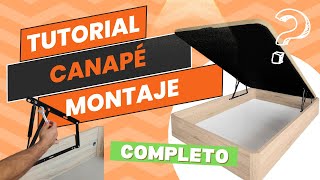 MONTAJE de CANAPÉ ABATIBLE  Tutorial [upl. by Dwinnell]