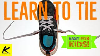 HOW TO TIE YOUR SHOES  Easy for Kids [upl. by Norford102]