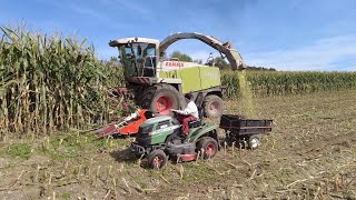 Fahrsilo in Scheune füllen mit Fendtpower gross und klein quotBirkenhof Farmquot [upl. by Inaluahek967]